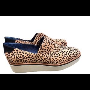 Dr. Scholls comfy animal print wedges